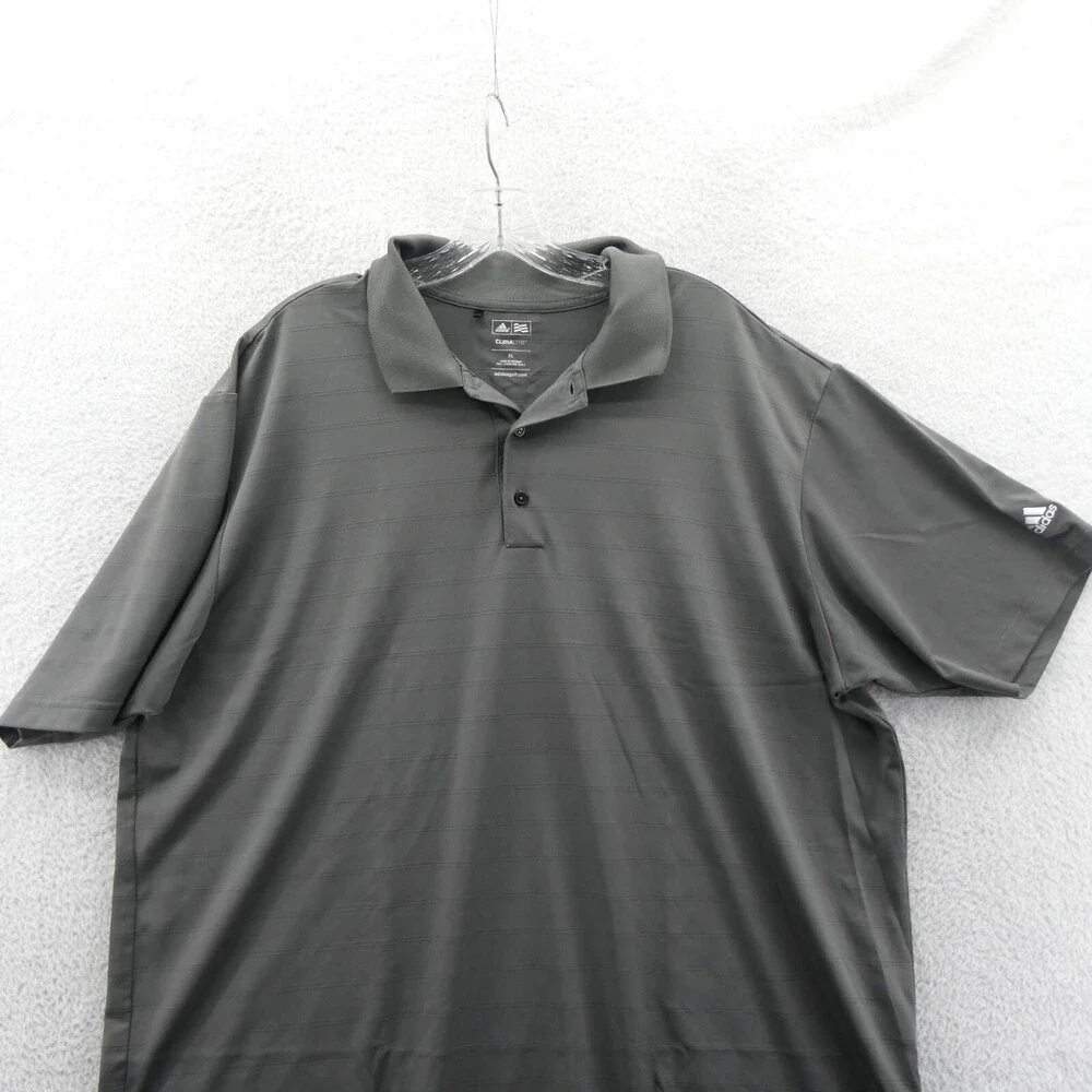 Adidas Climalite Polo Shirt Mens XL Gray Relaxed Fit Collared‎ Tennis Golf New